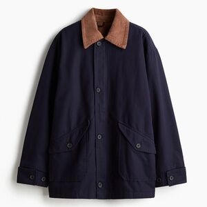 H&M Oversized Canvas Barn Jacket sz XL